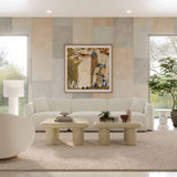 Travie Sand Upcycled Linen Modular Sofa