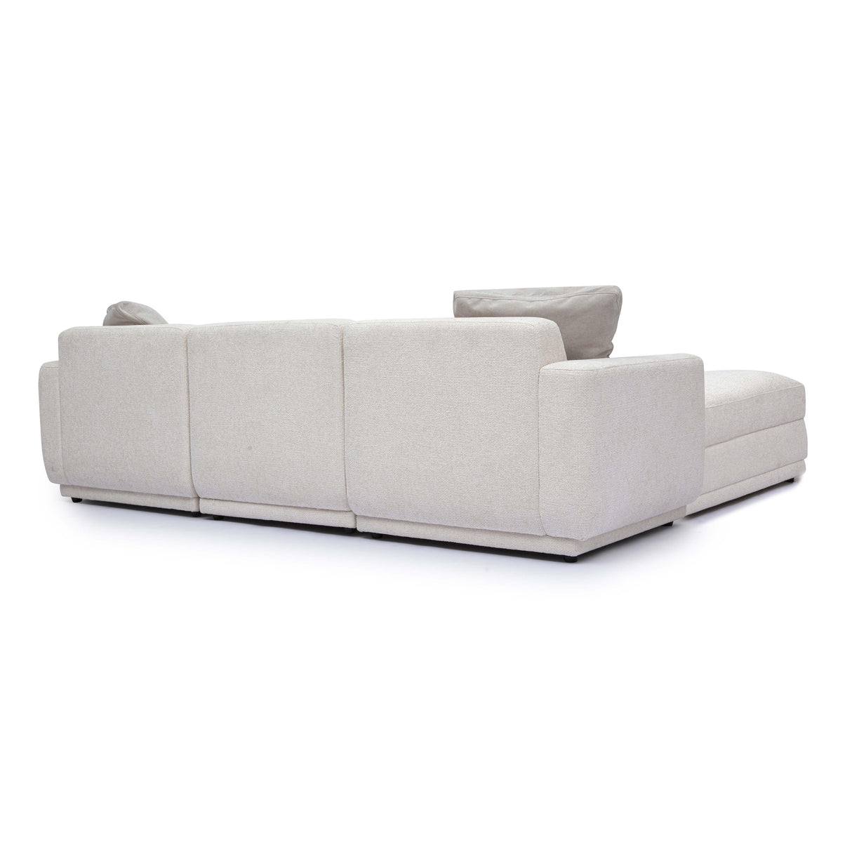 Perry 4-Piece Cream Chenille Modular Sectional