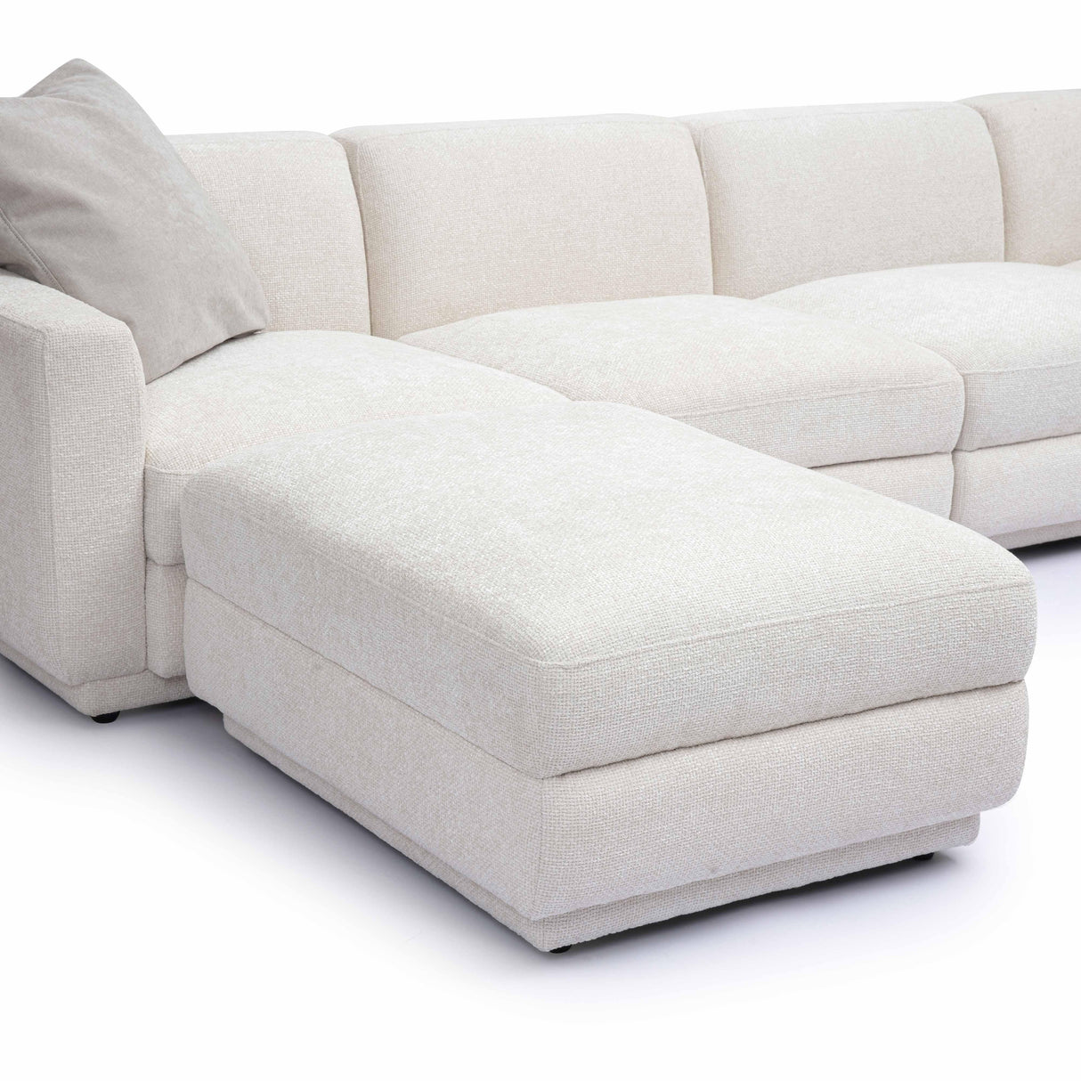 Perry 6-Piece Cream Chenille Modular U-Sectional