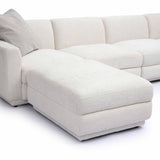 Perry 6-Piece Cream Chenille Modular U-Sectional