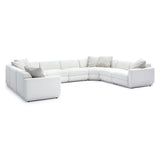 Perry 8-Piece Cream Chenille Modular Large U-Sectional