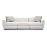 Perry 96" Cream Chenille Modular Sofa