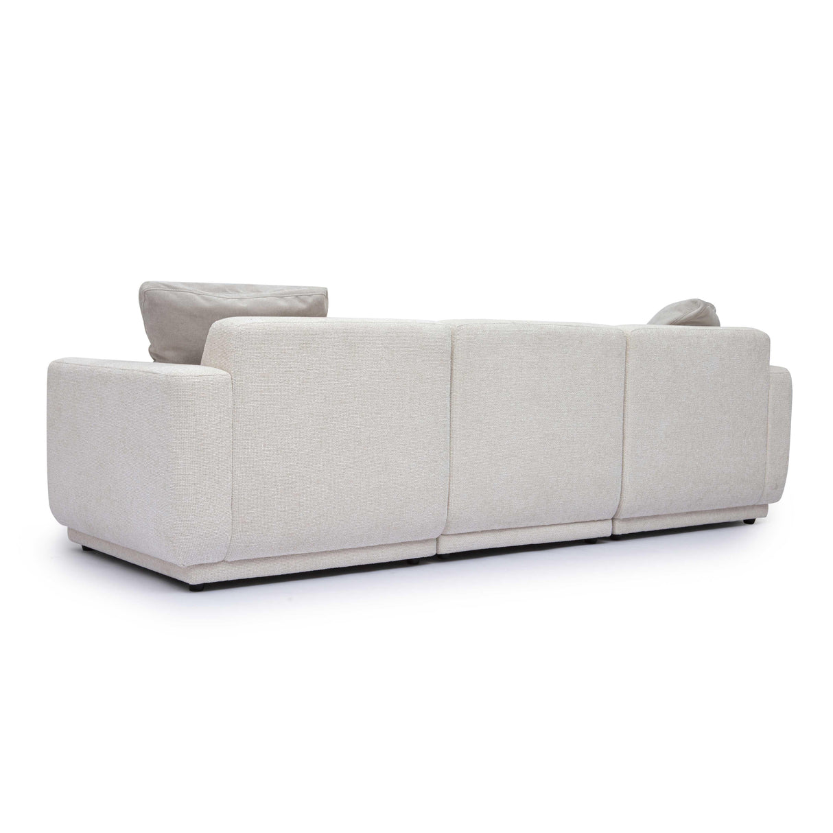 Perry 96" Cream Chenille Modular Sofa