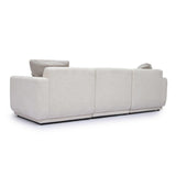 Perry 96" Cream Chenille Modular Sofa