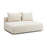 Hangover 64" Heavy Textured Fabric Modular Loveseat