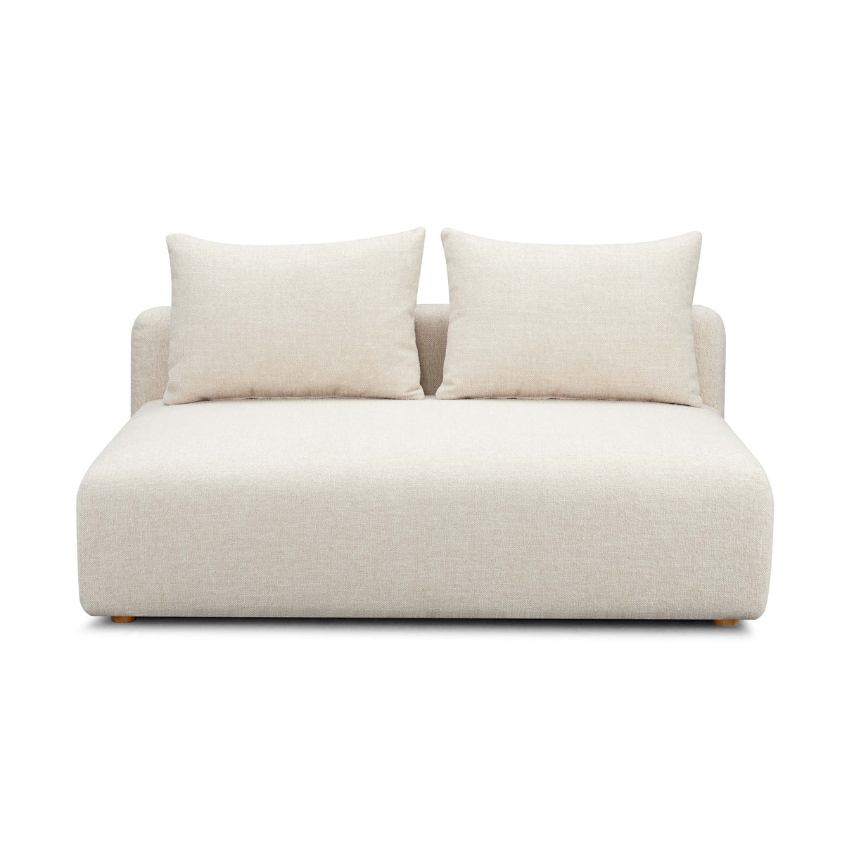Hangover 64" Heavy Textured Fabric Modular Loveseat