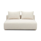Hangover 64" Heavy Textured Fabric Modular Loveseat
