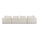 Hangover 145" Heavy Textured Fabric Long Sofa