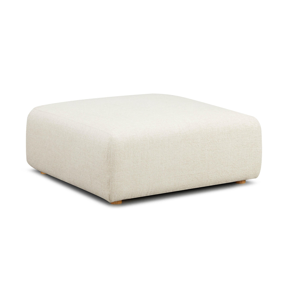Hangover Heavy Textured Fabric Ottoman