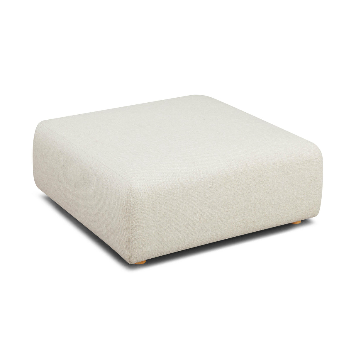 Hangover Heavy Textured Fabric Ottoman