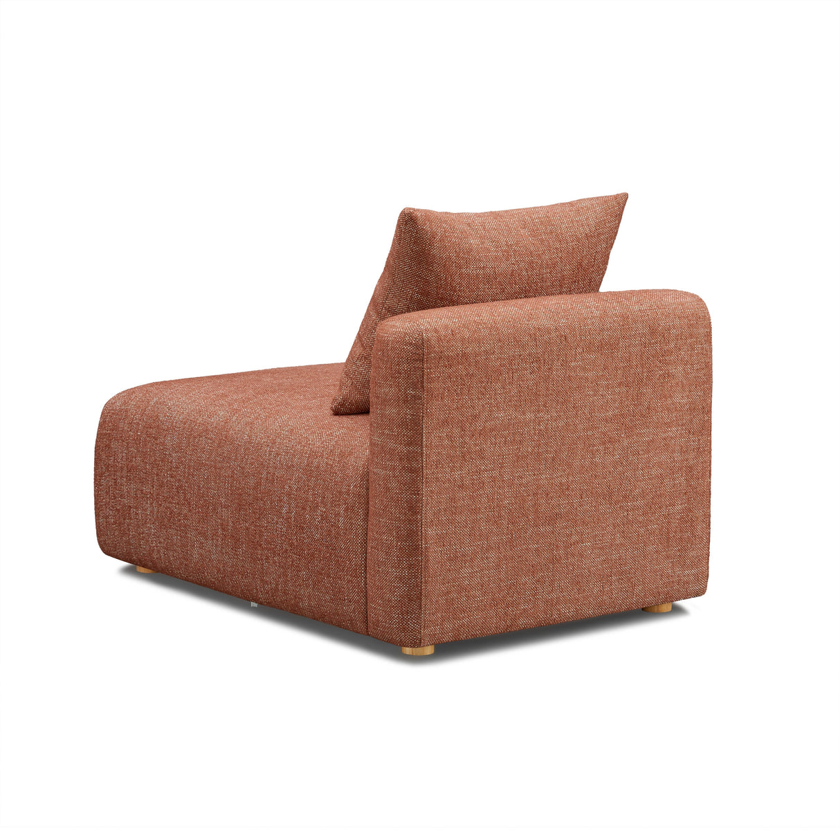 Hangover Heavy Textured Fabric Modular Armless Chair