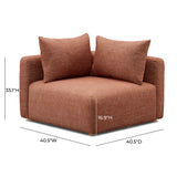 Hangover Heavy Textured Fabric Modular Corner Chair
