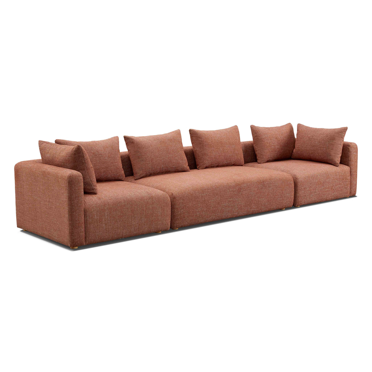 Hangover 145" Heavy Textured Fabric Long Sofa