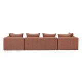 Hangover 145" Heavy Textured Fabric Long Sofa