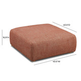 Hangover Heavy Textured Fabric Ottoman