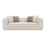 Tristine 96" Cream Linen Sofa
