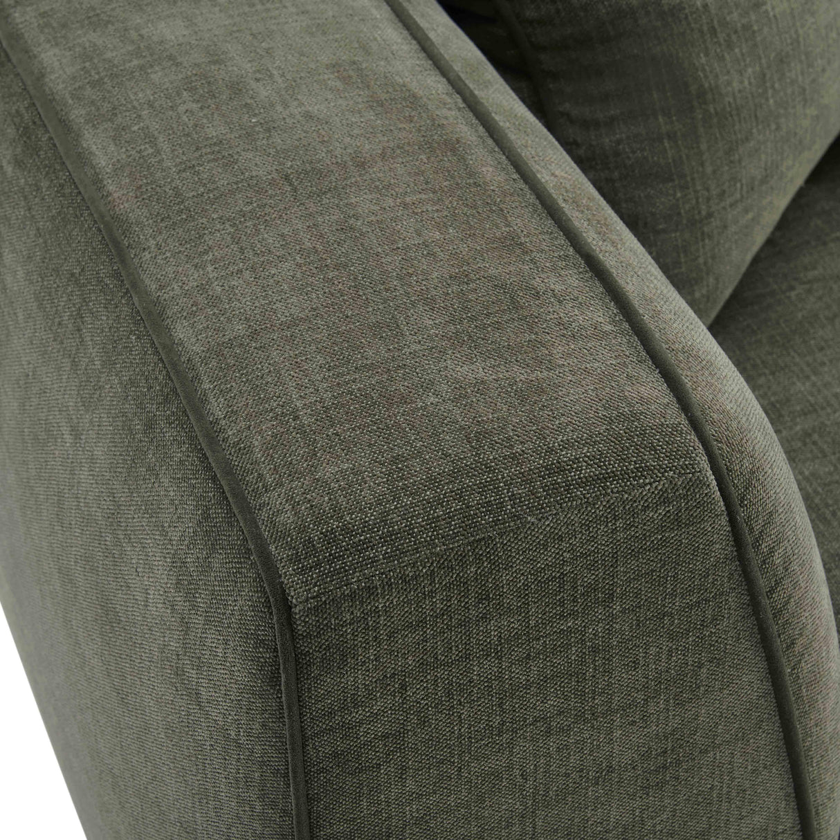 Tristine 96" Olive Green Upcycled Basketweave Sofa