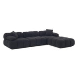 Calliope 4-Piece Vegan Shearling Modular Sectional