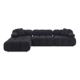 Calliope 4-Piece Vegan Shearling Modular Sectional