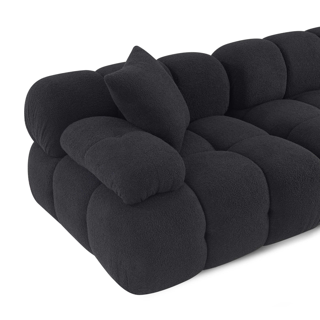 Calliope 79" Vegan Shearling Modular Loveseat