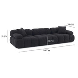 Calliope 118" Vegan Shearling Modular Sofa