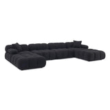 Calliope 6-piece Vegan Shearling Modular U-Sectional