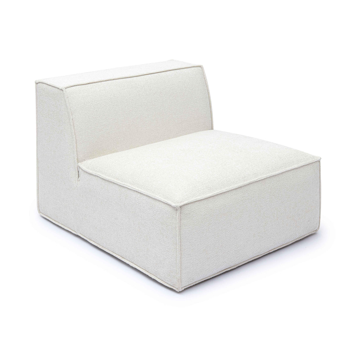 Mindy Performance Chenille Basketweave Modular Armless Chair - View 1