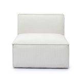 Mindy Performance Chenille Basketweave Modular Armless Chair - View 3