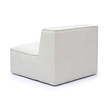 Mindy Performance Chenille Basketweave Modular Armless Chair - View 4