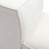 Mindy Performance Chenille Basketweave Modular Armless Chair - View 5