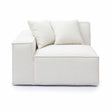 Mindy Performance Chenille Basketweave Modular Corner Chair - View 2