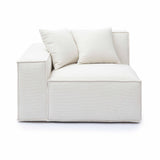 Mindy Performance Chenille Basketweave Modular Corner Chair - View 1