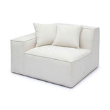 Mindy Performance Chenille Basketweave Modular Corner Chair - View 3