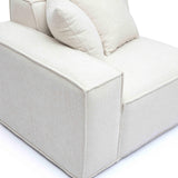 Mindy Performance Chenille Basketweave Modular Corner Chair - View 5
