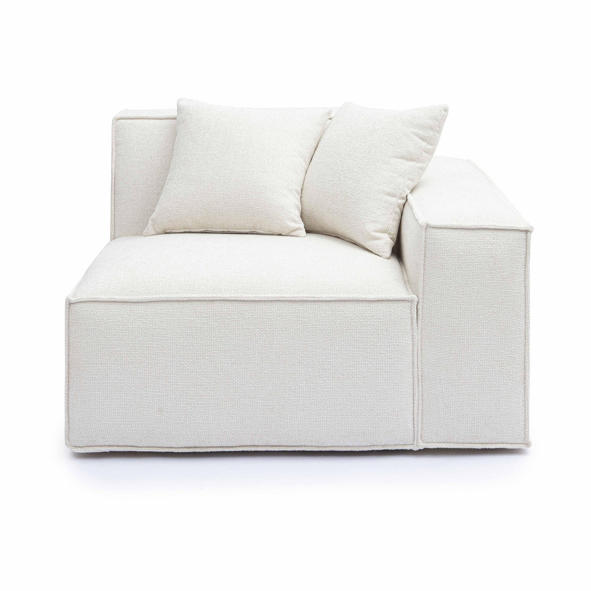 Mindy Performance Chenille Basketweave Modular Corner Chair - View 7