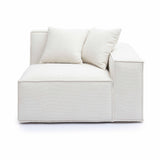 Mindy Performance Chenille Basketweave Modular Corner Chair - View 7
