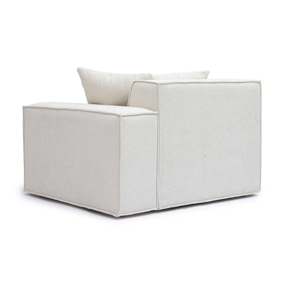 Mindy Performance Chenille Basketweave Modular Corner Chair - View 10