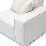 Mindy Performance Chenille Basketweave Modular Corner Chair - View 11