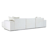 Mindy 4-Piece Chenille Basketweave Modular Sectional