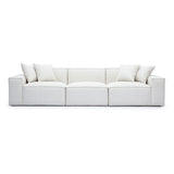Mindy 115" Chenille Basketweave Modular Sofa