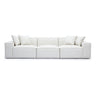 Mindy 115" Chenille Basketweave Modular Sofa