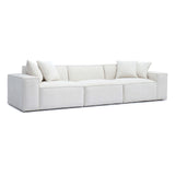 Mindy 115" Chenille Basketweave Modular Sofa