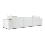 Mindy 115" Chenille Basketweave Modular Sofa