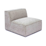 Mindy Performance Chenille Basketweave Modular Armless Chair - View 7