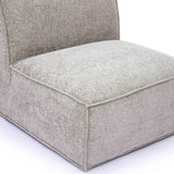 Mindy Performance Chenille Basketweave Modular Armless Chair - View 11
