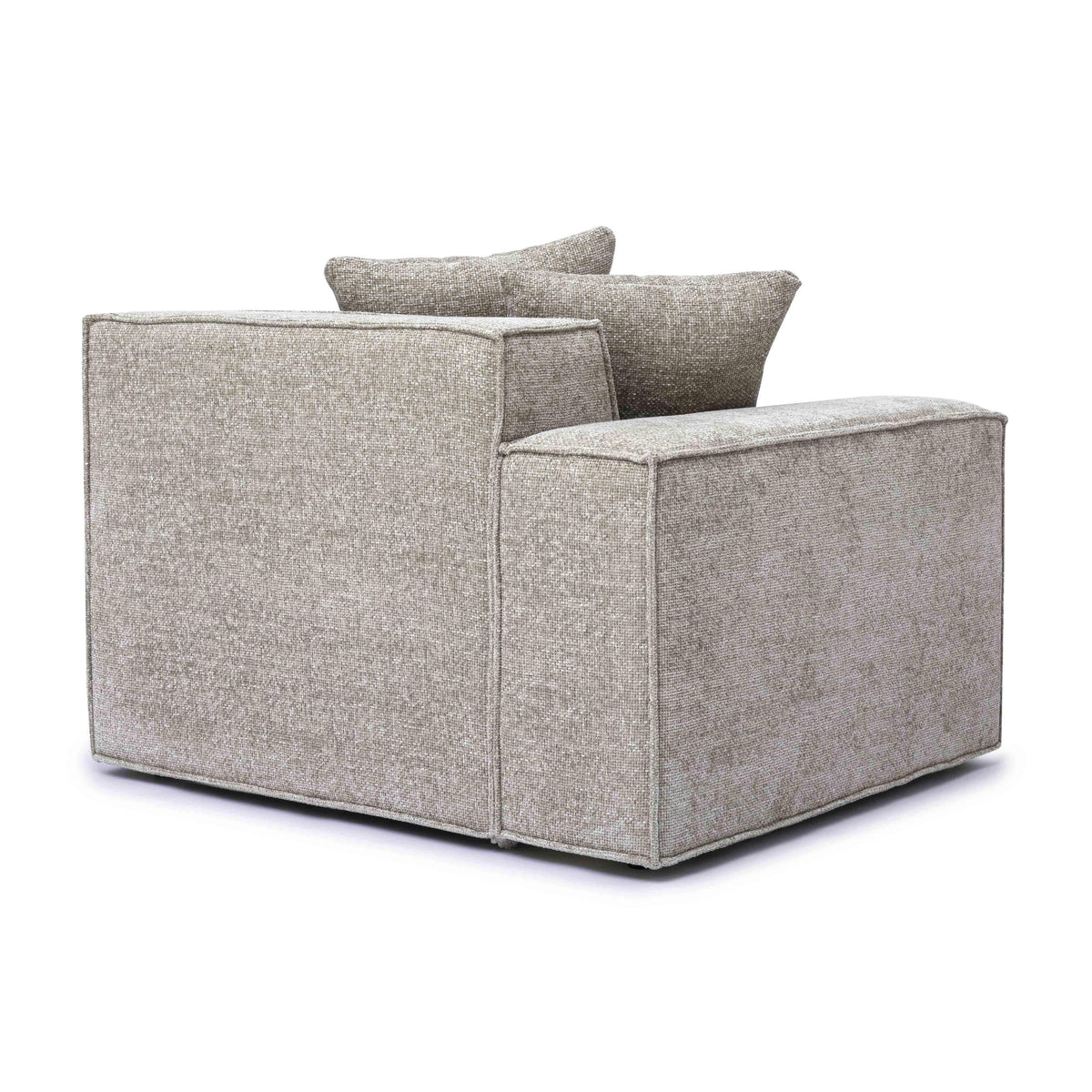 Mindy Performance Chenille Basketweave Modular Corner Chair - View 16