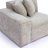 Mindy Performance Chenille Basketweave Modular Corner Chair - View 17