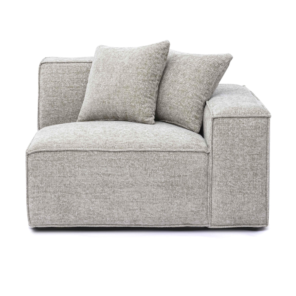 Mindy Performance Chenille Basketweave Modular Corner Chair - View 19