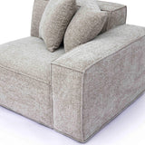 Mindy Performance Chenille Basketweave Modular Corner Chair - View 23
