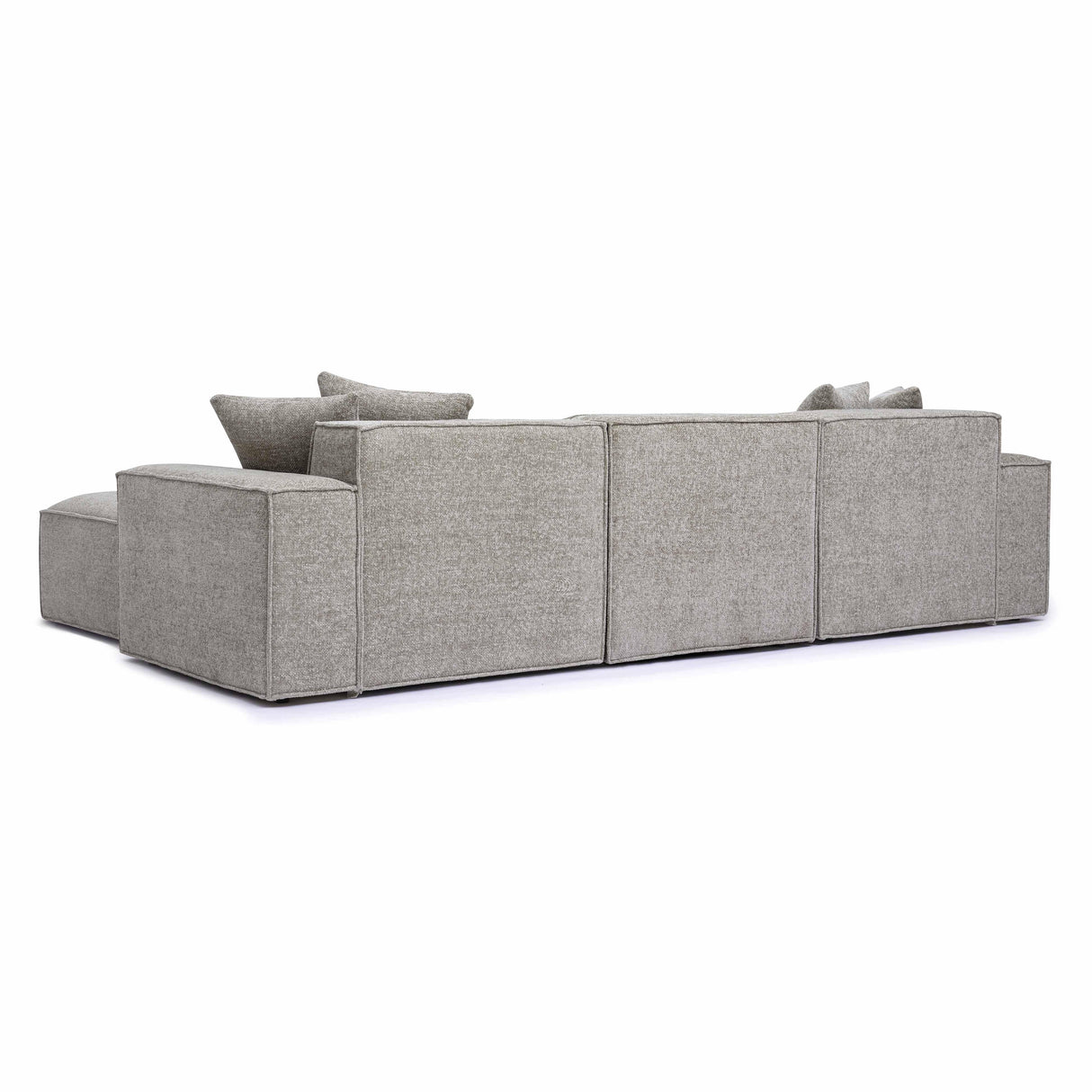 Mindy 4-Piece Chenille Basketweave Modular Sectional